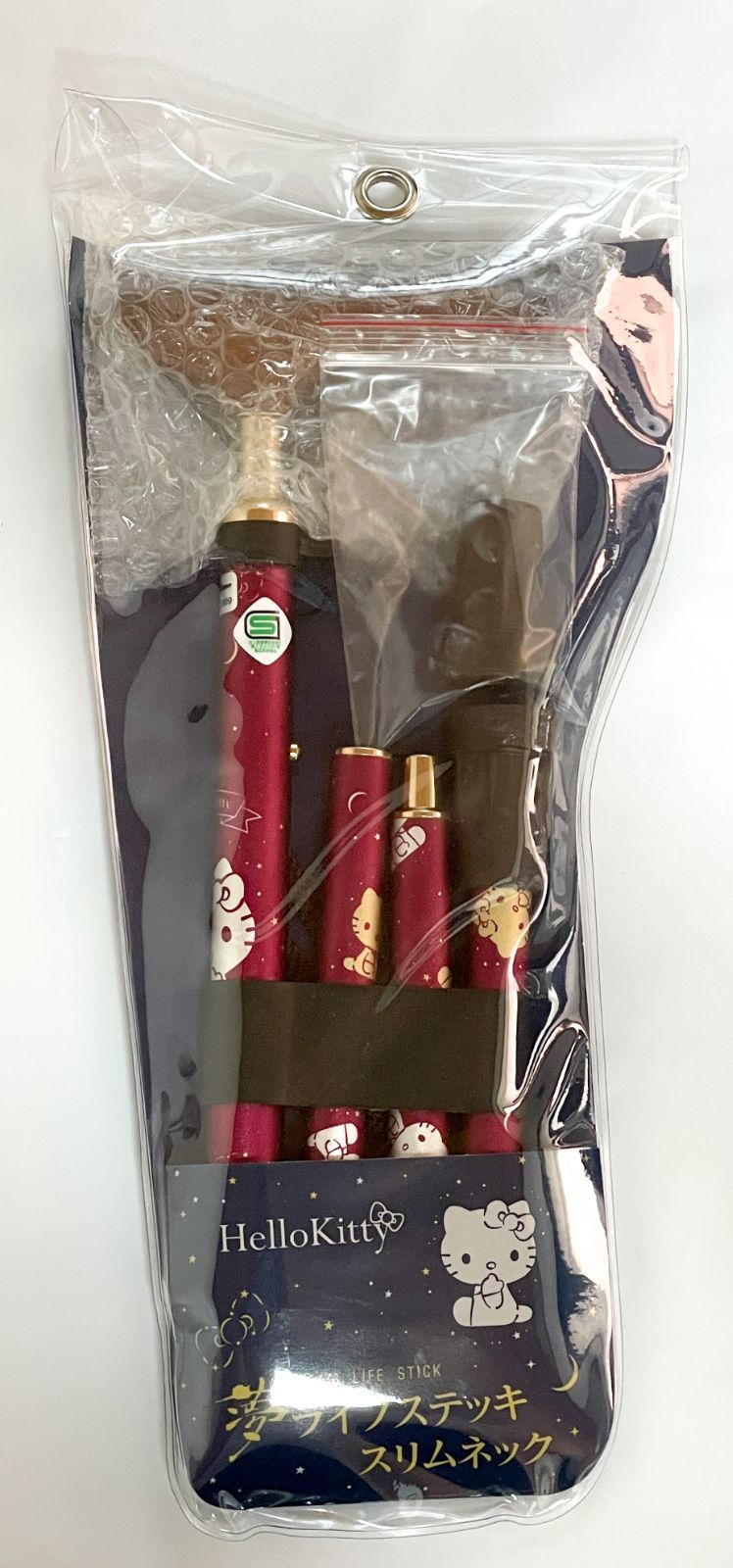 夢ライフステッキ折りたたみ スリムネック ハローキティ ワイン