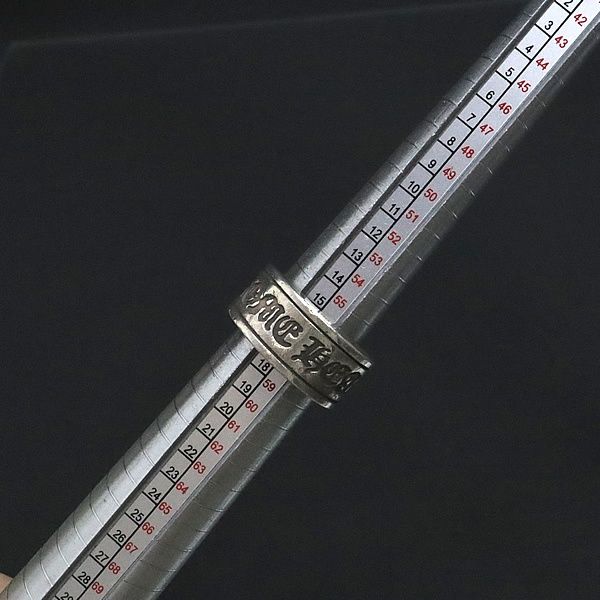クロムハーツ ラージ スクロールラベル リング　23号 クロムハーツ ラージ スクロールラベル リング 23号 CHROME HEARTS