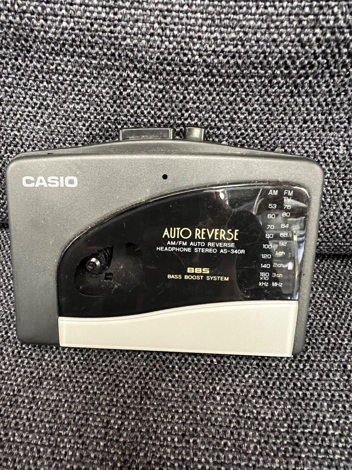 1980年代 CASIO ヘッドホンステレオ AS-340R 自動反転 BBS付き #カセットプレーヤー 人気・おすすめ｜省スペース設計・旅行向けにおすすめ お得商品 プライバシー配送