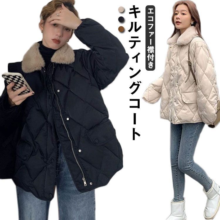 Amazon | [ラベンハム] 公式 フード付きキルティングコート