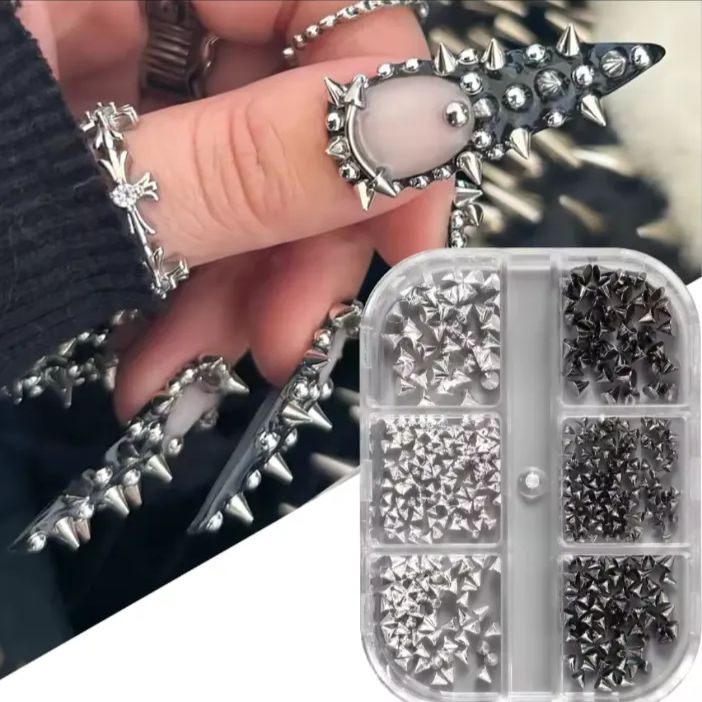 数量限定⑤ トゲトゲ メタル パンク ロック ネイルパーツ セット