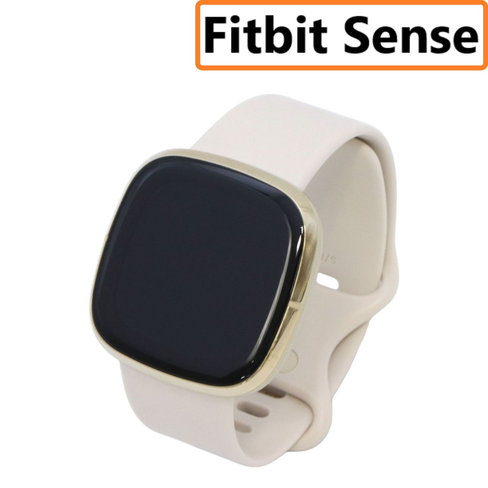 Fitbit Sense Alexa搭載|GPS搭載 スマートウォッチ Lunar White|Soft G ルナホワイト|ソフトゴールド 良い