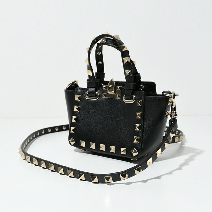 VALENTINO ヴァレンティノ バッグ ロックスタッズ グレインカーフ