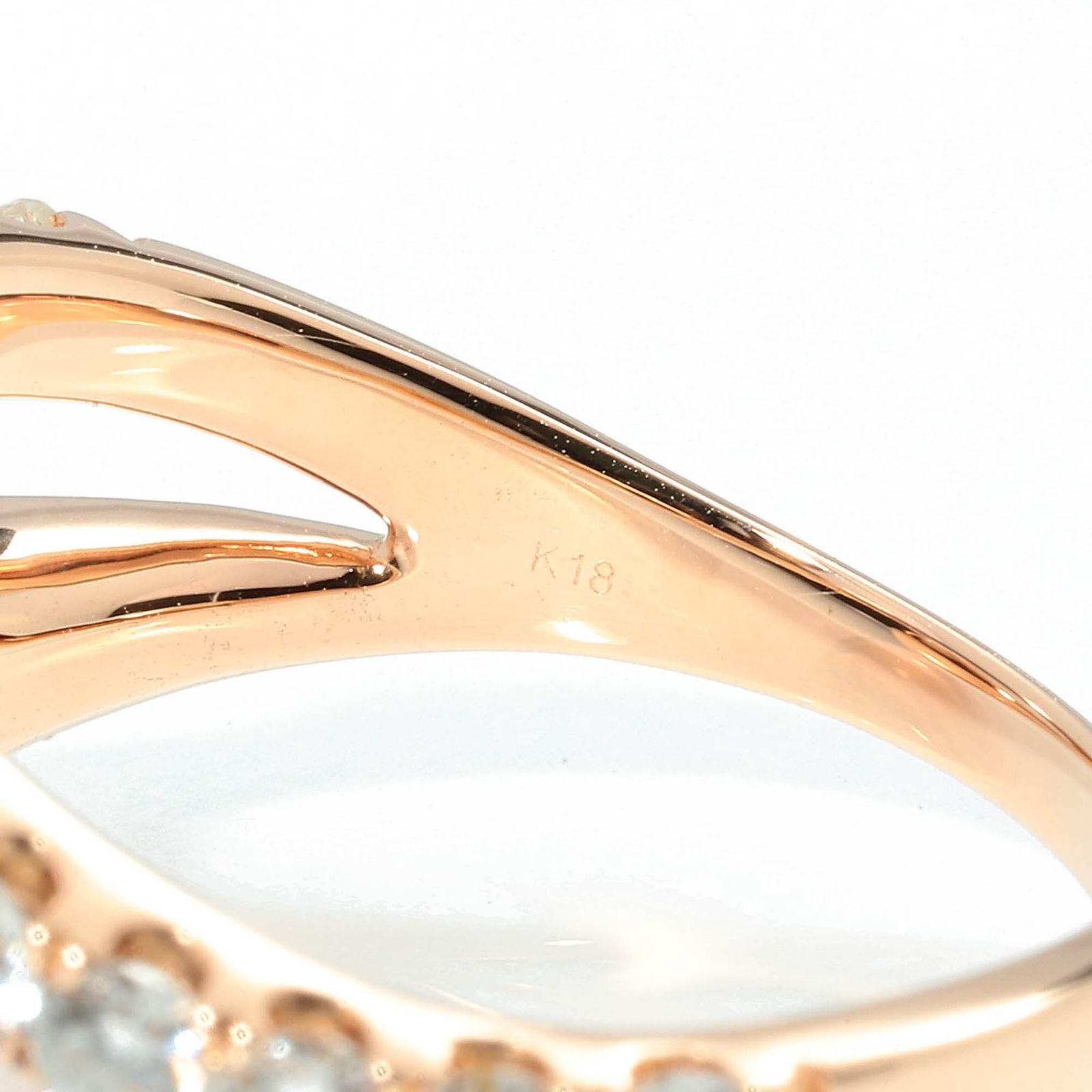 ダイヤモンド 1.00ct ピンクゴールド K18PG リング SIクラス 指輪 11.5  