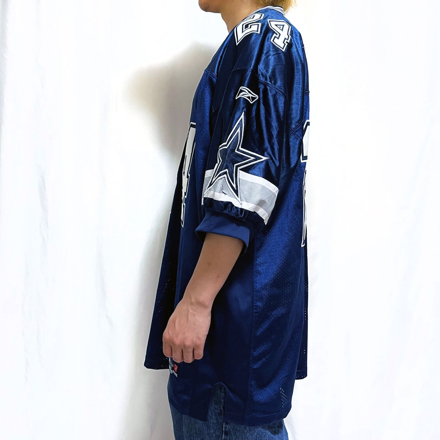 Reebok COWBOYS ストライプシャツ Reebok COWBOYS ストライプシャツ