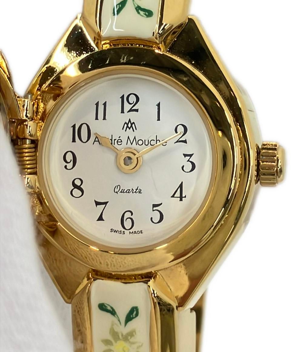 ANDRE MOUCHE 花柄 スイス製 時計 ANDRE MOUCHE 花柄 スイス製 時計