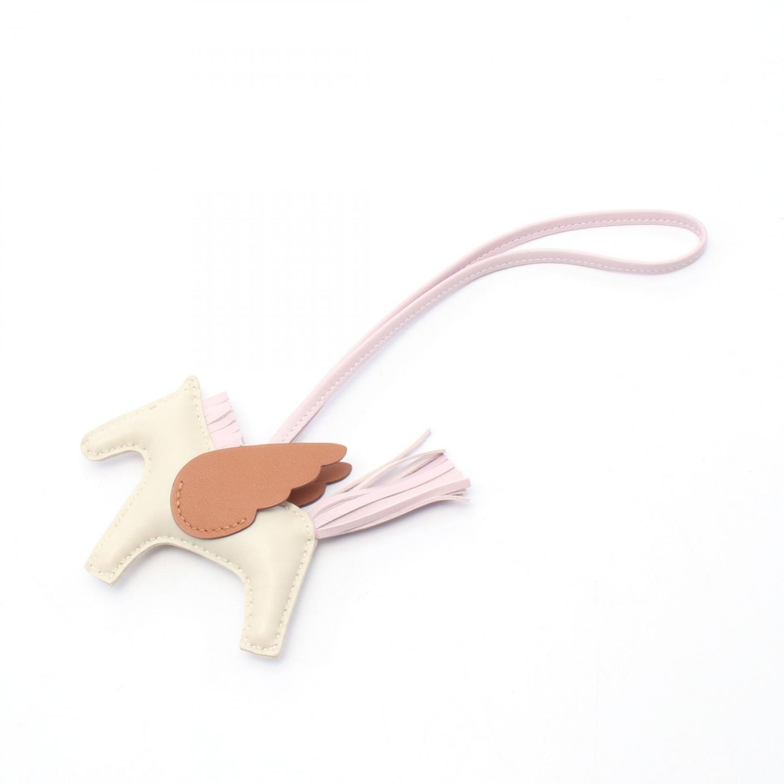 エルメス HERMES チャーム ロデオペガサスPM クレ|モーヴペール|ゴールド レザー ペガサスPM クレ|モーヴペール|ゴールド レディース Used A