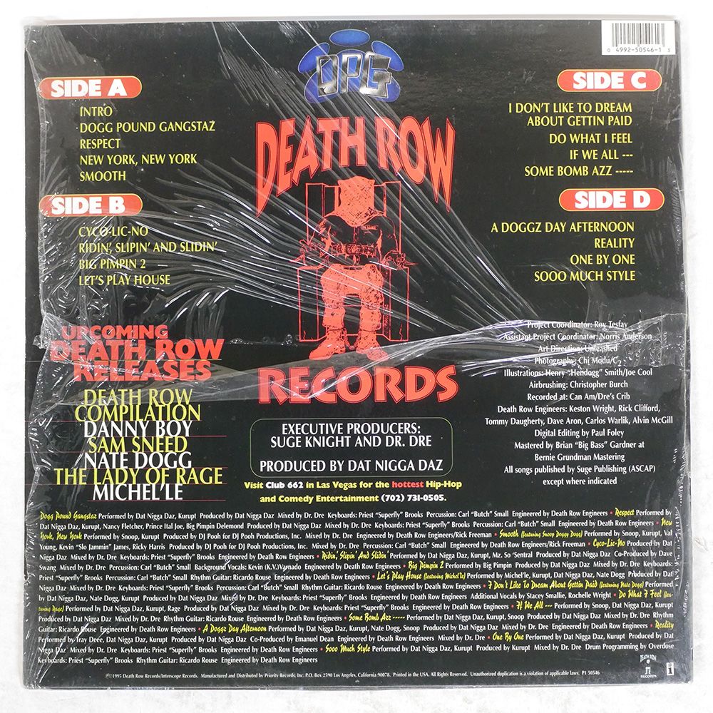 US盤 THA DOGG POUND FOOD DEATH ROW P 150546 LP その他 レコード CD DVD ブルーレイ