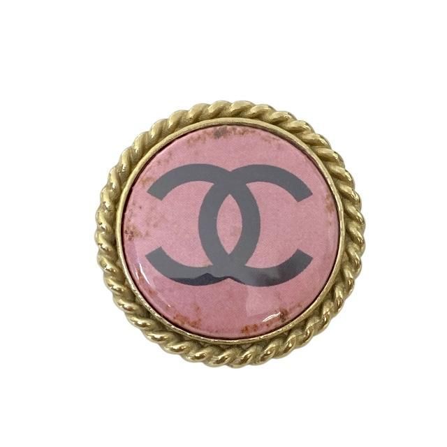 CHANEL シャネル ブローチ ココマーク ピンク