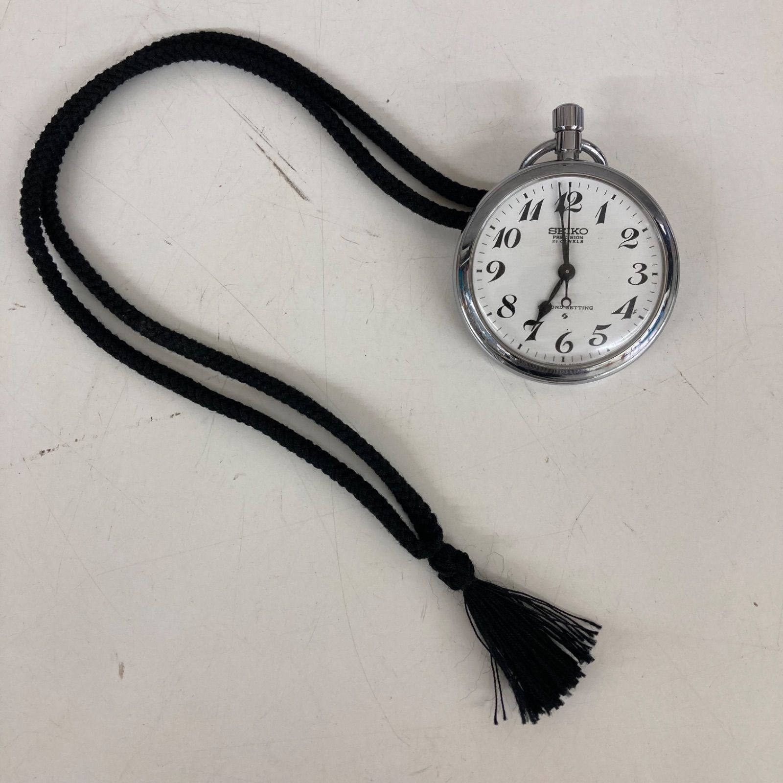 SEIKO セイコー 懐中時計 PRECISION SECOND SETTING 手巻き式 動作確認