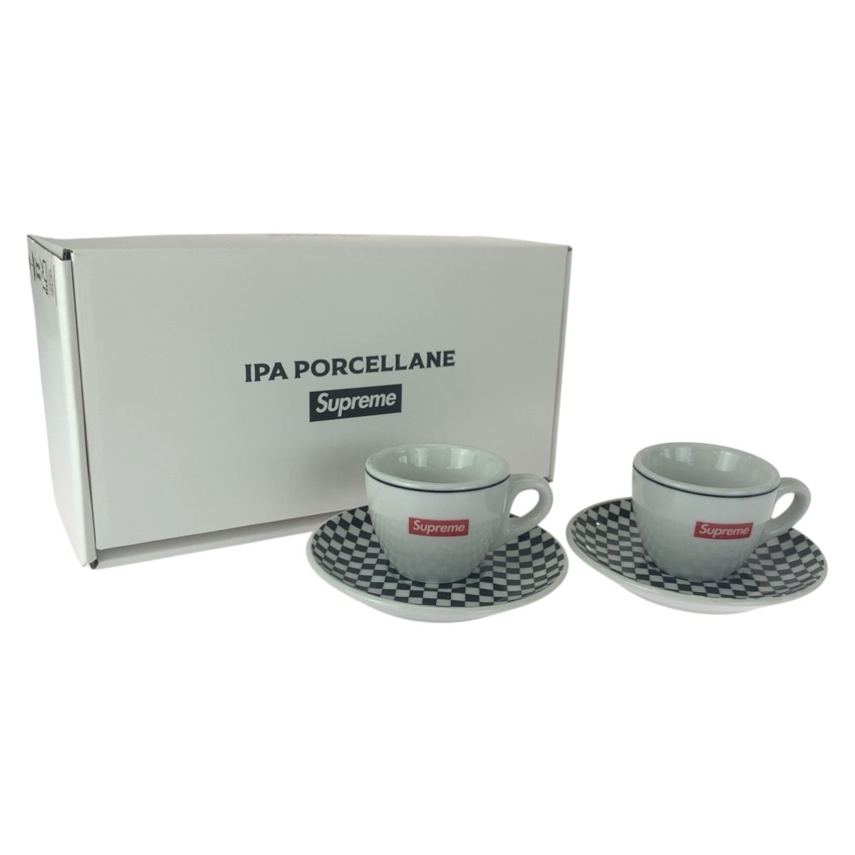 全国配信早速 送料無料! Supreme シュプリーム 22SS IPA Porcellane Aosta Espresso Set ホワイト ブラック レッド ガラス 食器 セット 505573 絶対にあなたの一番選択!