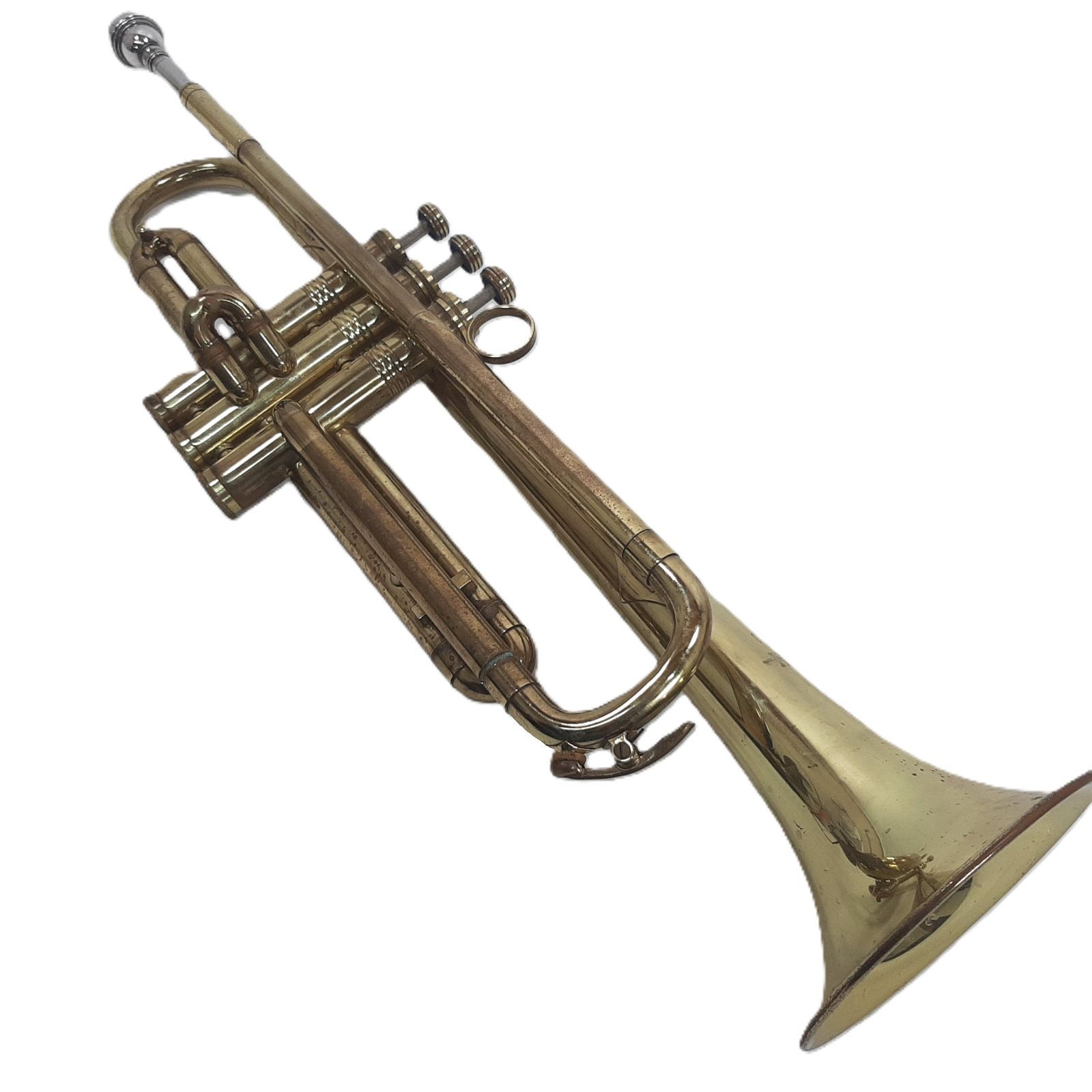 HUTTLヴィンテージトランペット ゴールド ケース付き　ジャンク HUTTLヴィンテージトランペット ゴールド ケース付き ジャンク