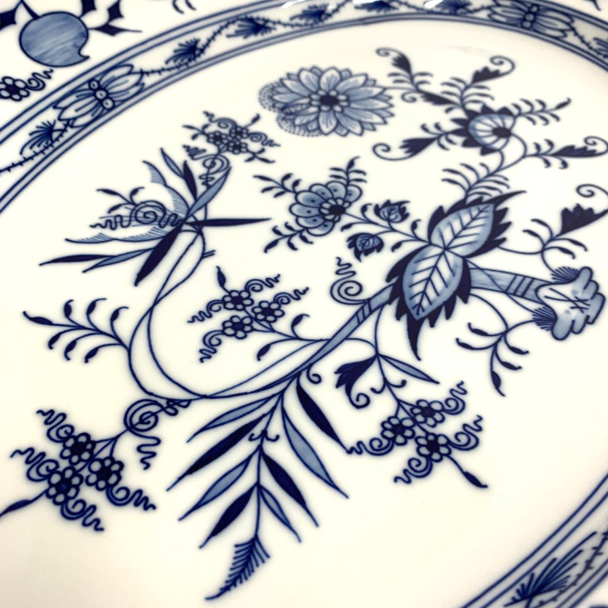 Meissen マイセン ブルーオニオン オーバルプレート 大皿 240001151055