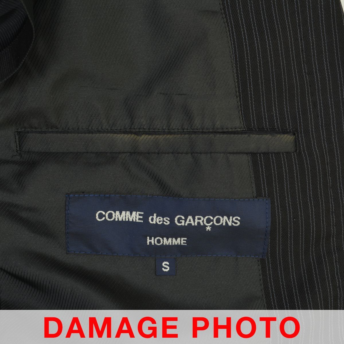 COMMEdesGARCONSHOMME】07SS AD2006 HS-J023 ストライプウール1ボタン