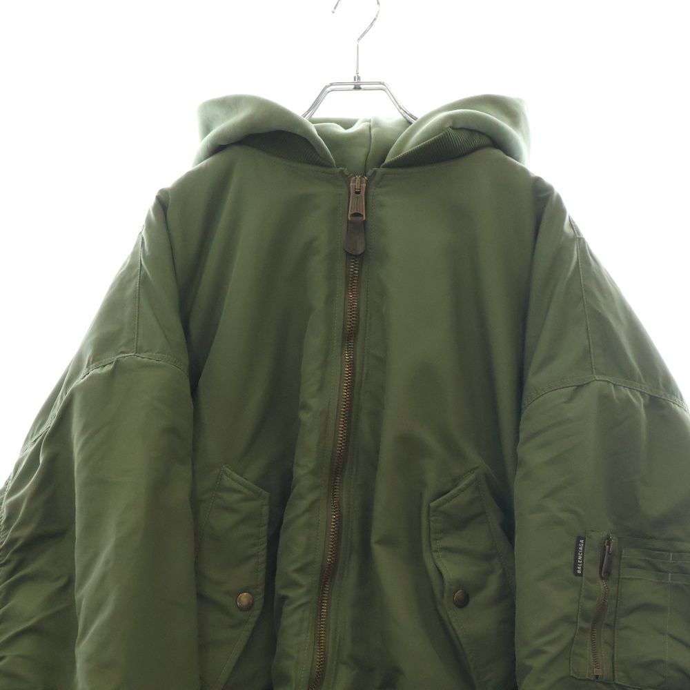 BALENCIAGA フーデッドボンバージャケット ブルゾン 24aw 24AW new/BALENCIAGA フード付ボンバージャケット Jacket Black