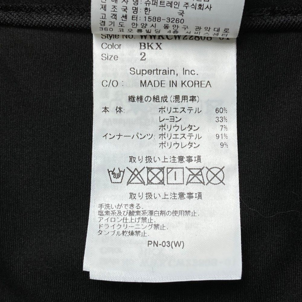 サイズ：2 WAAC ワック  インナー付き プリーツスカート プリント  ブラック系 [240101420800] ゴルフウェア レディース ストスト サイズ：2 WAAC ワック インナー付き プリーツスカート プリント