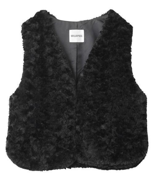 ベスト ミルクフェド MILKFED FUR VEST 103233021011 レディース ファ