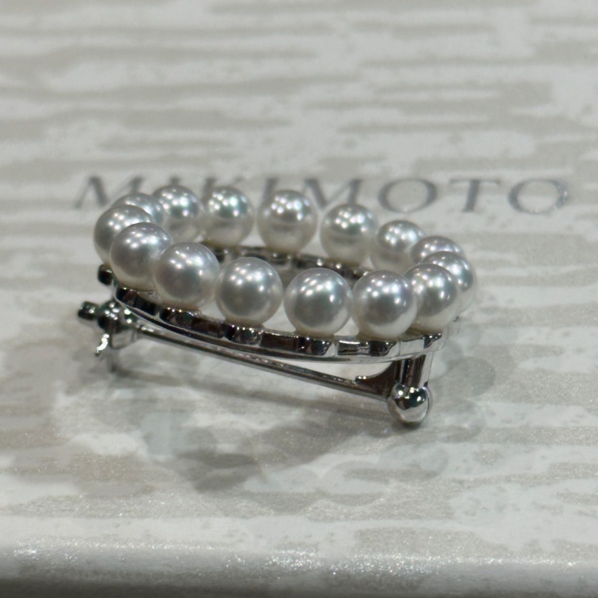 MIKIMOTO SV ベビーパール4.2㎜ サークルブローチ MIKIMOTO SV ベビーパール4.2㎜ サークルブローチ - メルカリ