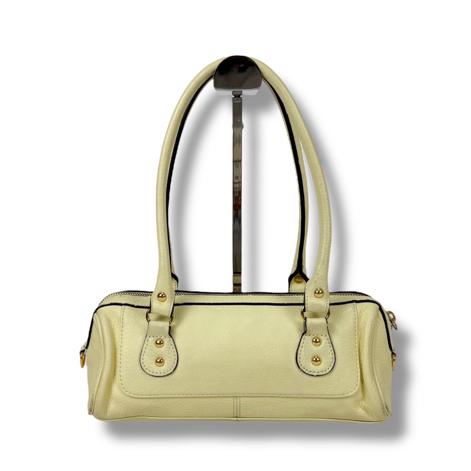 プラダ PRADA ミニハンドバッグ トライアングルロゴ クリーム