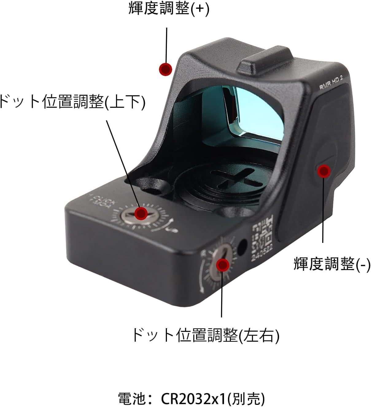 SOTAC RMRダットサイト SOTAC GEAR RMR タイプドットサイト Gray ダットサイト レプリカ