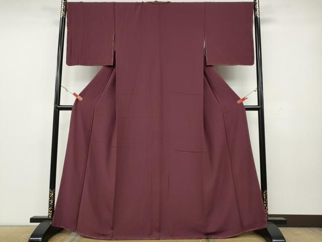 平和屋着物 上質な色無地 浅蘇芳色 正絹 CAAY4821ut