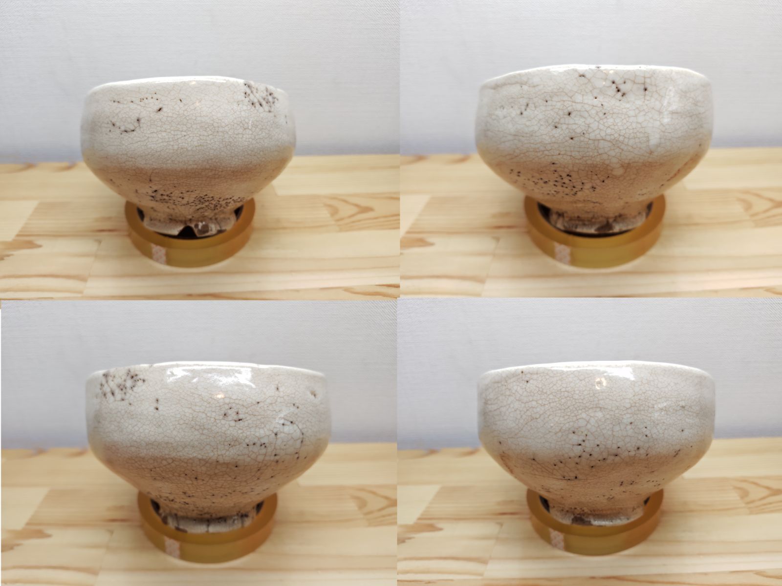 送料込【逢絢亭】茶道具 茶碗 萬古焼 雨漏手茶碗 裏千家書付 佐久間芳丘 共箱 逢絢亭】茶道具 茶碗 萬古焼 雨漏手茶碗 裏千家書付 佐久間芳丘