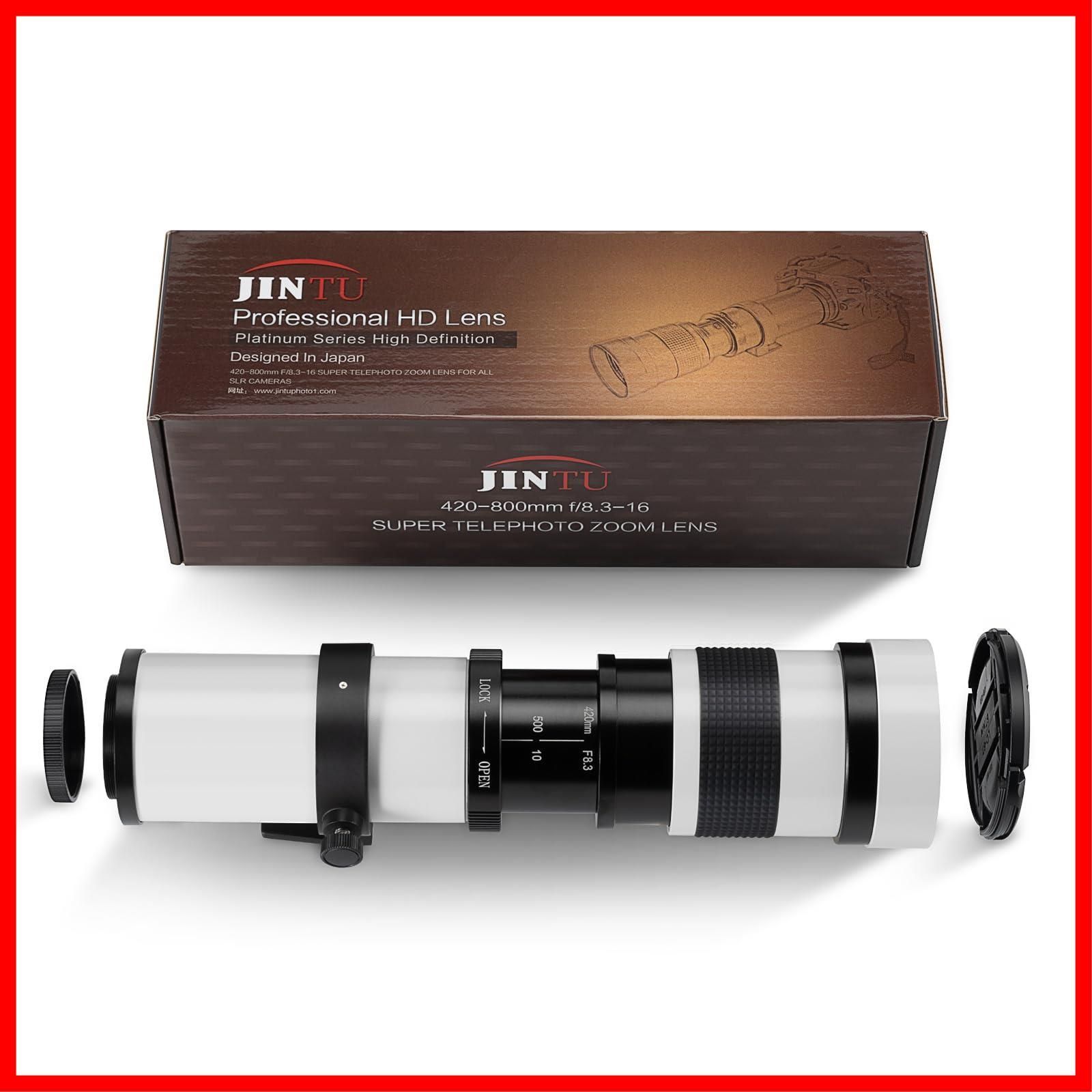 特売】JINTU 420-1600mm望遠ズームレンズF/8.3-F16用80D 70D 77D 60D