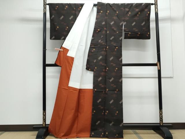 平和屋着物○九寸名古屋帯 流水舞葉文 正絹 逸品 DAAY8079cm