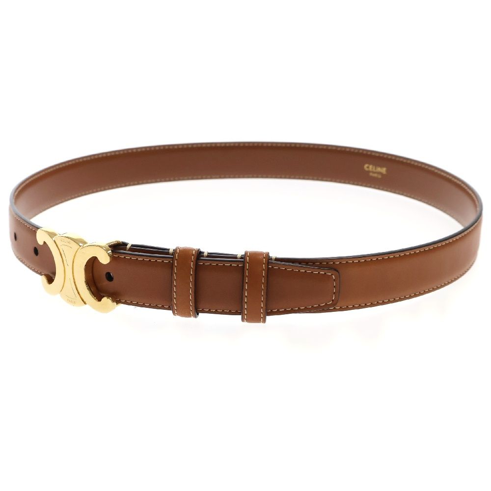 CELINE (セリーヌ) ミディアム トリオンフ バックル レザー ベルト