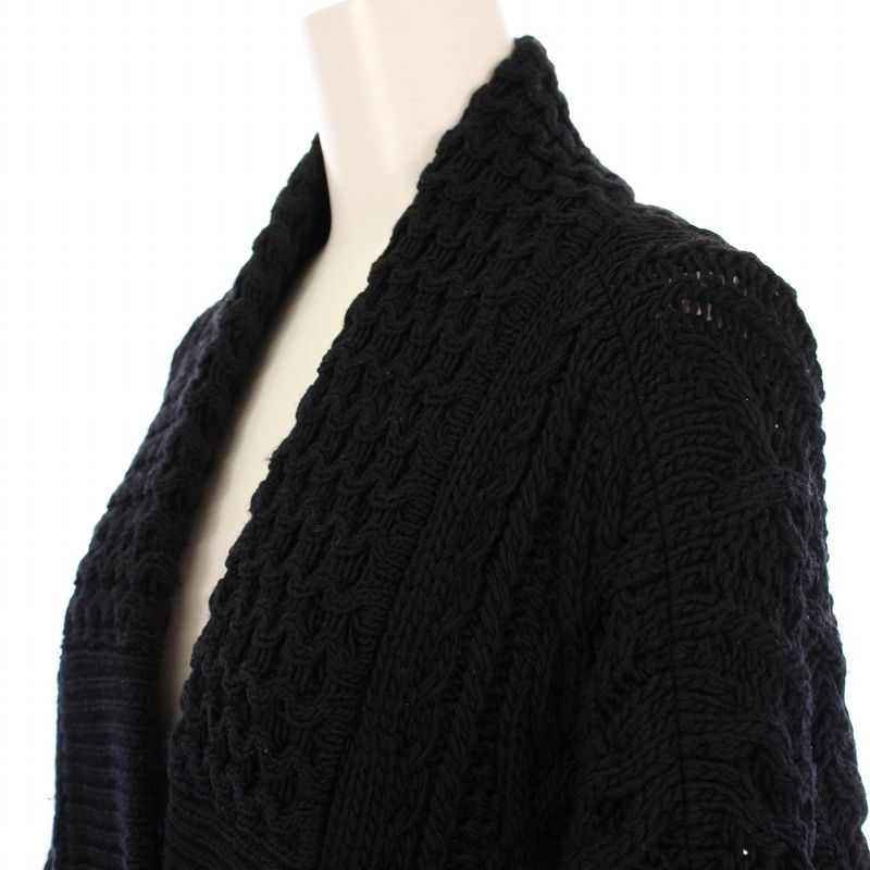 オーラリー AURALEE ニットカーディガン 厚手 前開きトッパー 長袖 V  