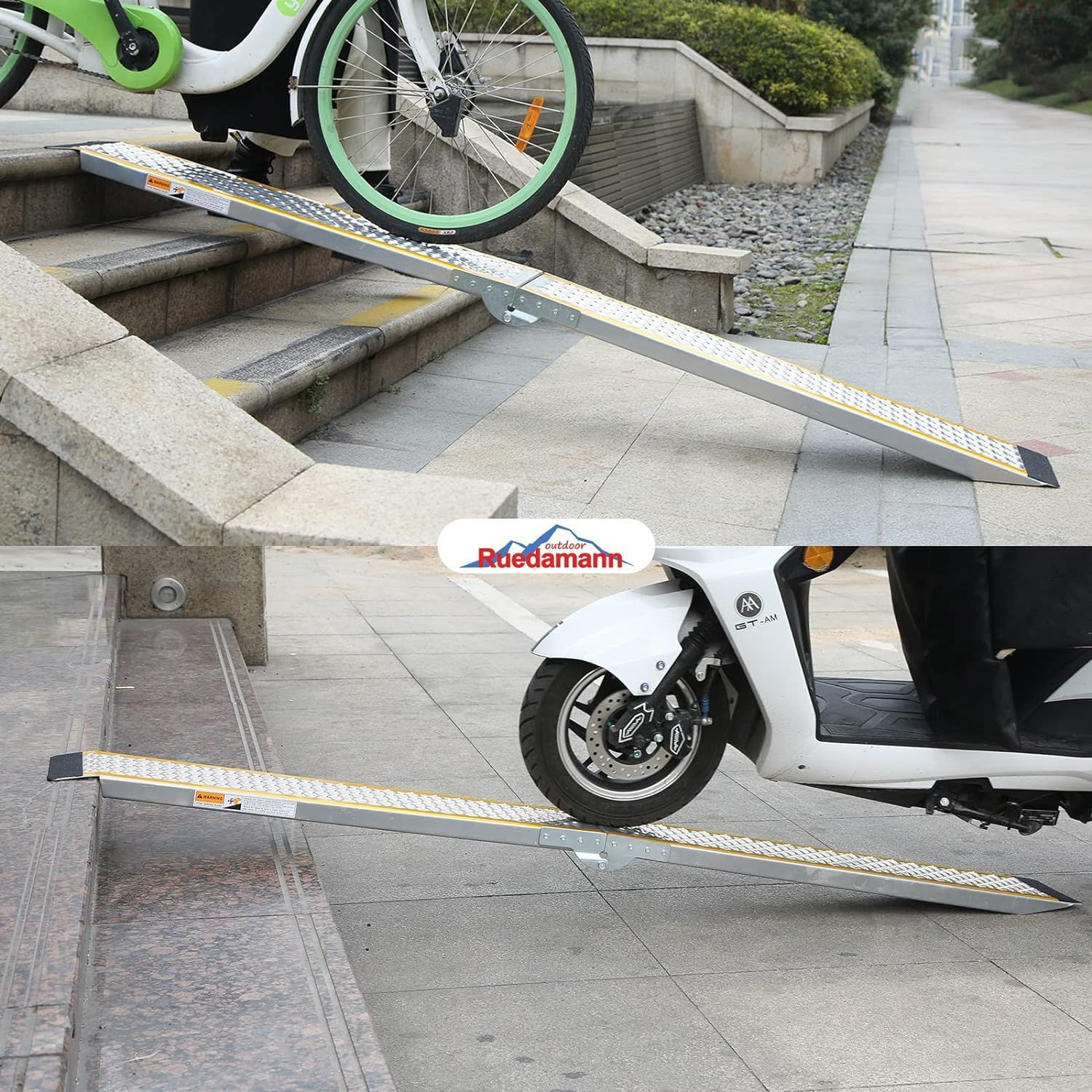 Ruedamann 長さ200cm 幅21.5cm 耐荷重300kg アルミラダーレール 