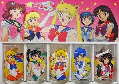 中古】グラス(キャラクター) 集合 タンブラー5客セット 「美少女戦士