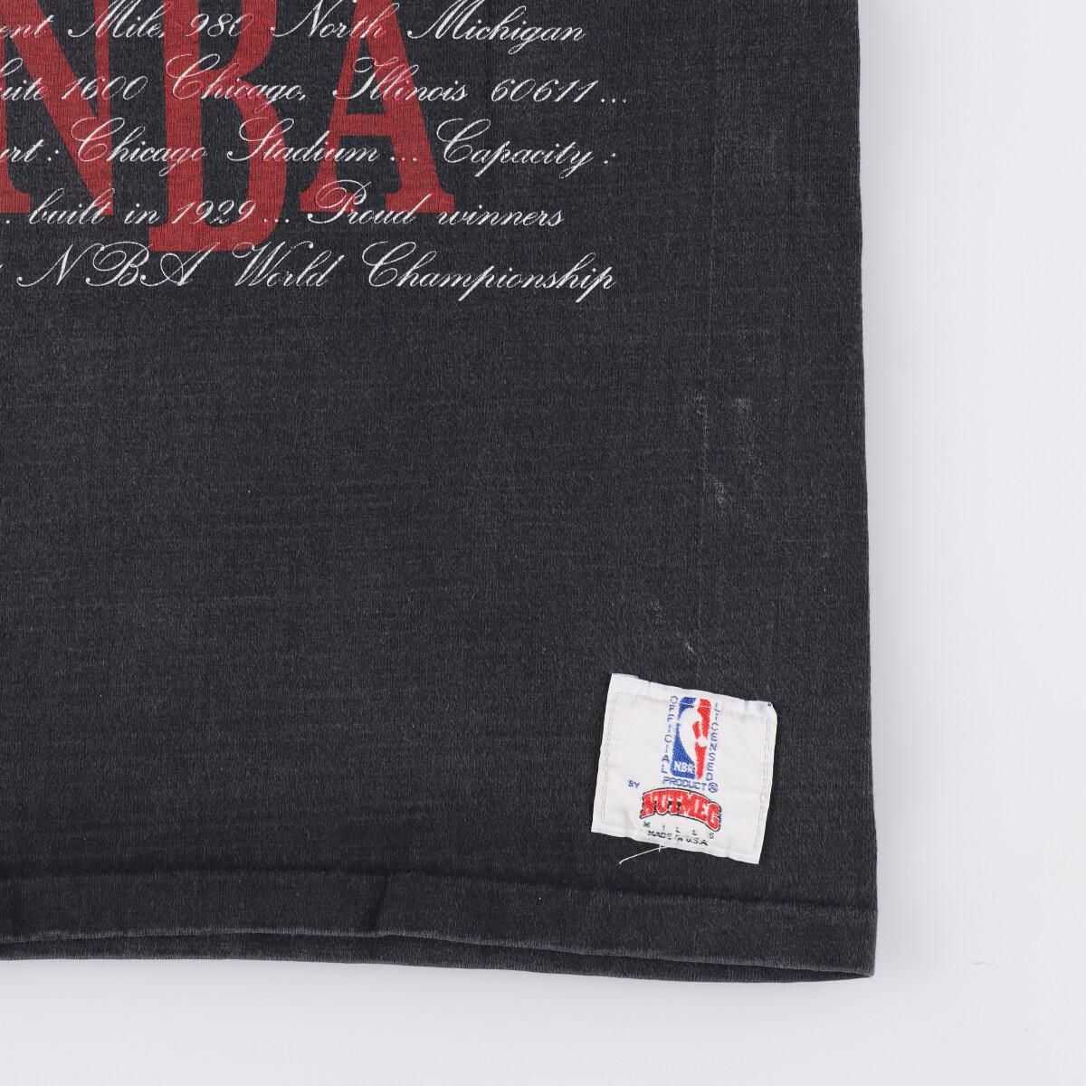 215cm商品名90年代 NUTMEG NBA CHICAGO BULLS シカゴ ブルズ プリントT