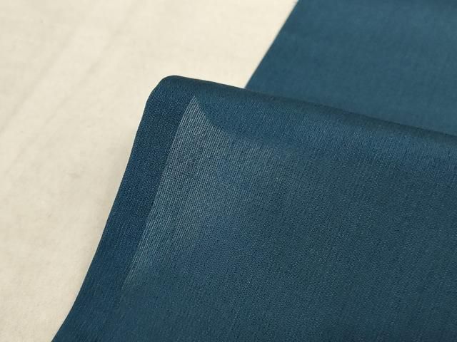 平和屋着物▽上質な色無地 単衣 流水地紋 湊鼠色 正絹