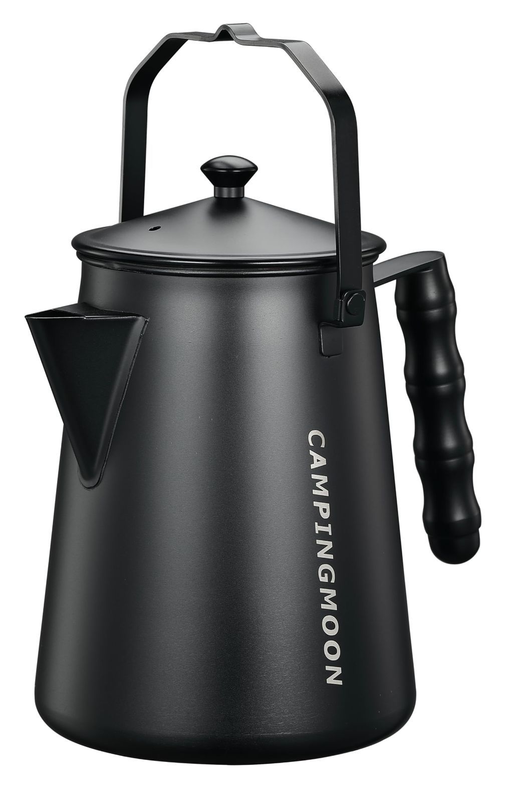Color ブラック キャンピングムーン CAMPING MOON 焚き火 ケトル 黒 直火 ファイアープレイスケトル キャンプケトル 一体成形 ステンレス304 1.5L 黒ギア BKSW-6