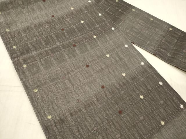 【保障できる!】 平和屋着物*夏物 九寸名古屋帯 格子 正絹 DAAX8952cm