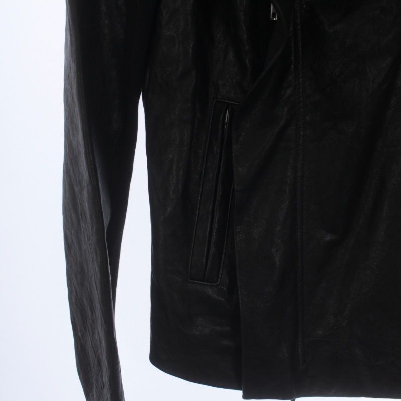 リックオウエンス Rick Owens ラムレザー ライダースジャケット 変形