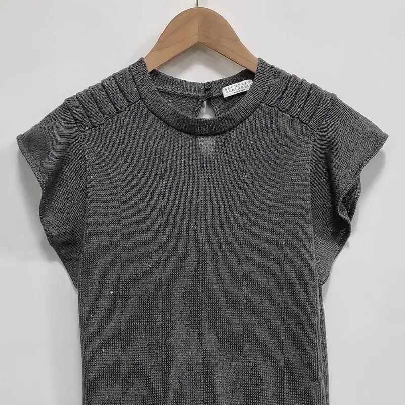 ブルネロクチネリ ★ウールニットワンピース M グレー★美品 レディース M /ブルネロ・クチネリ シルク ニット ワンピース