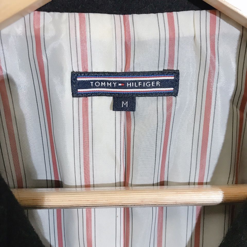 TOMMY HILFIGER トミーヒルフィガー ピーコート レディース サイズM ブラック 冬物 防寒