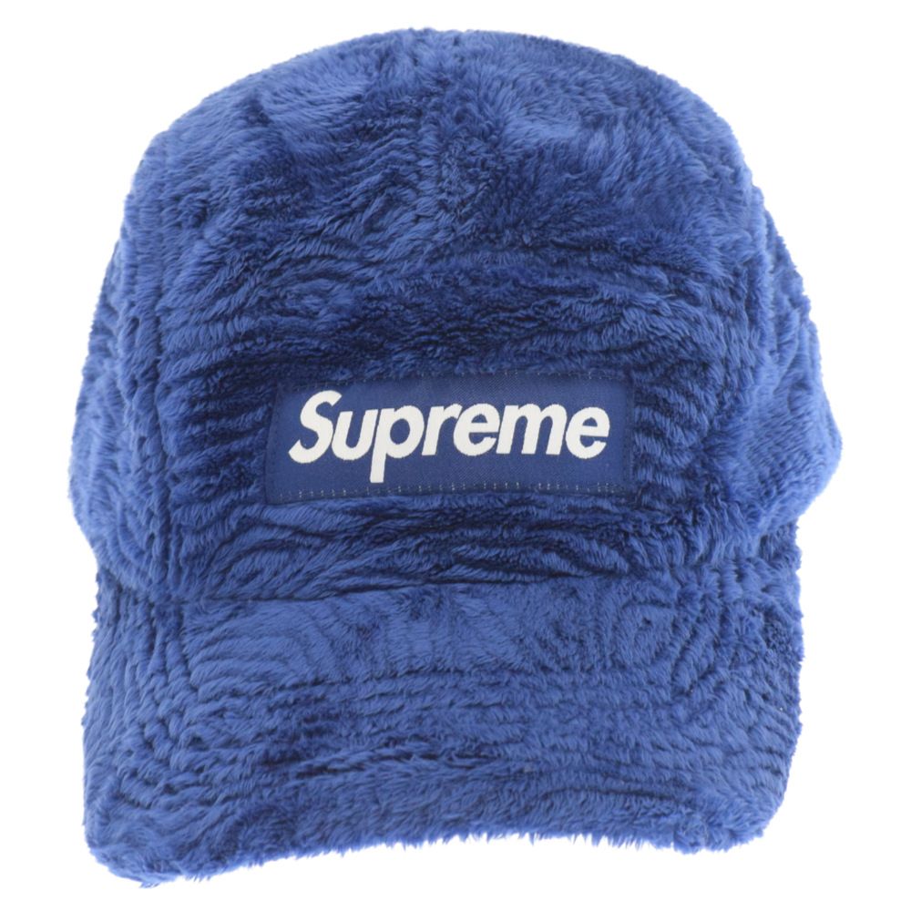 SUPREME (シュプリーム) 22AW Swirl Fleece Camp Cap ボックスロゴ刺繍