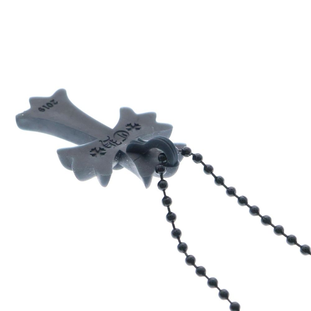 CHROME HEARTS クロムハーツ ラバー クロス ネックレス ブラック