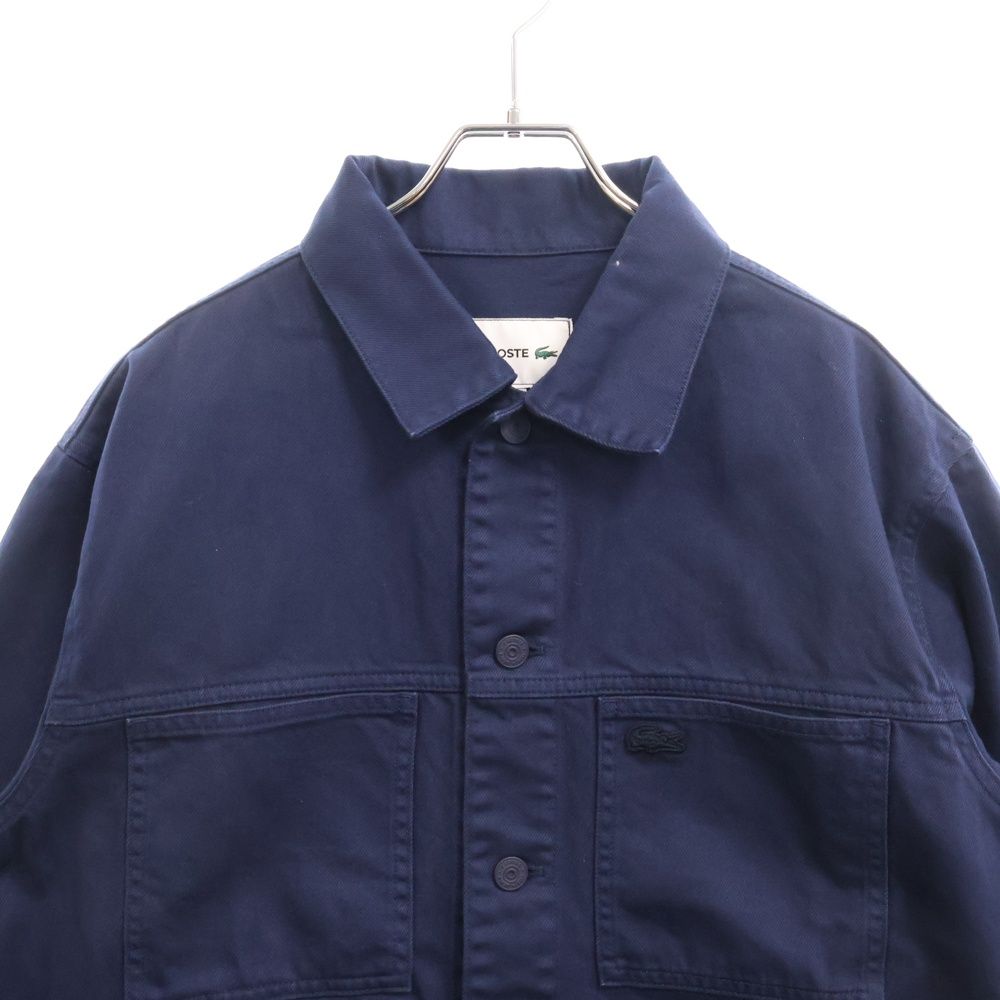LACOSTE (ラコステ) ボックスカラーデニムジャケット BH022J ネイビー  