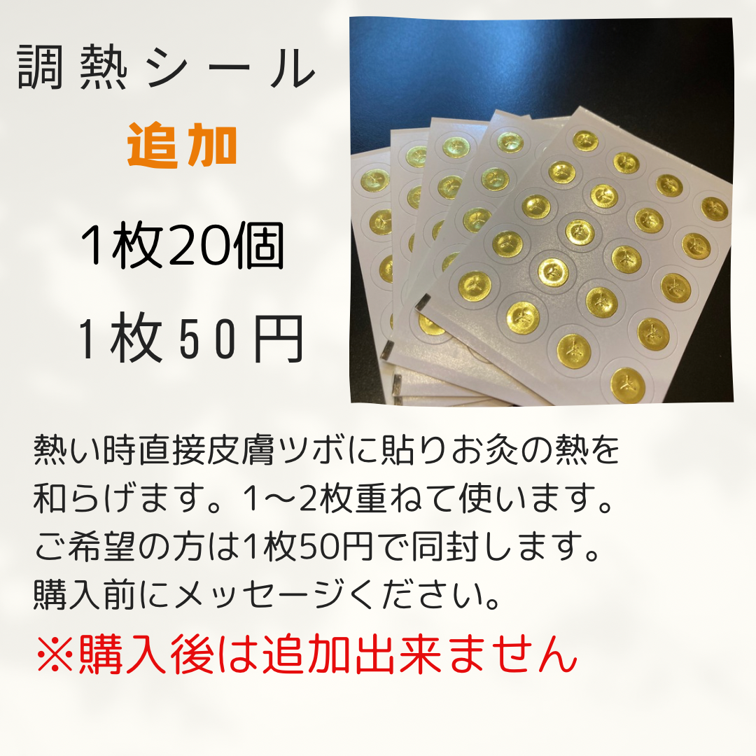 お灸　熱さ普通レギュラー100個