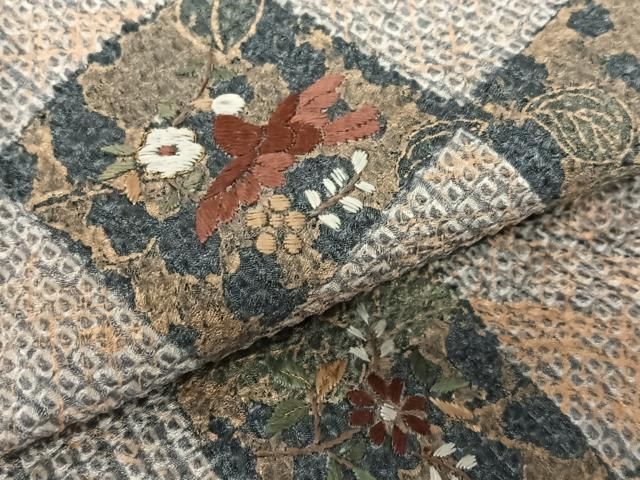 刺繍 花鳥文