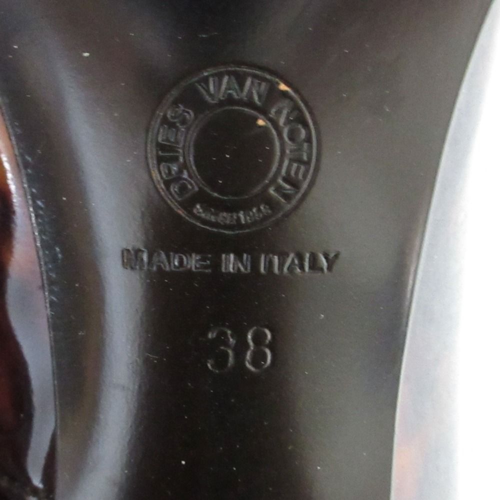 美品 DRIES VAN NOTEN ドリスヴァンノッテン レオパード柄 チャンキー  