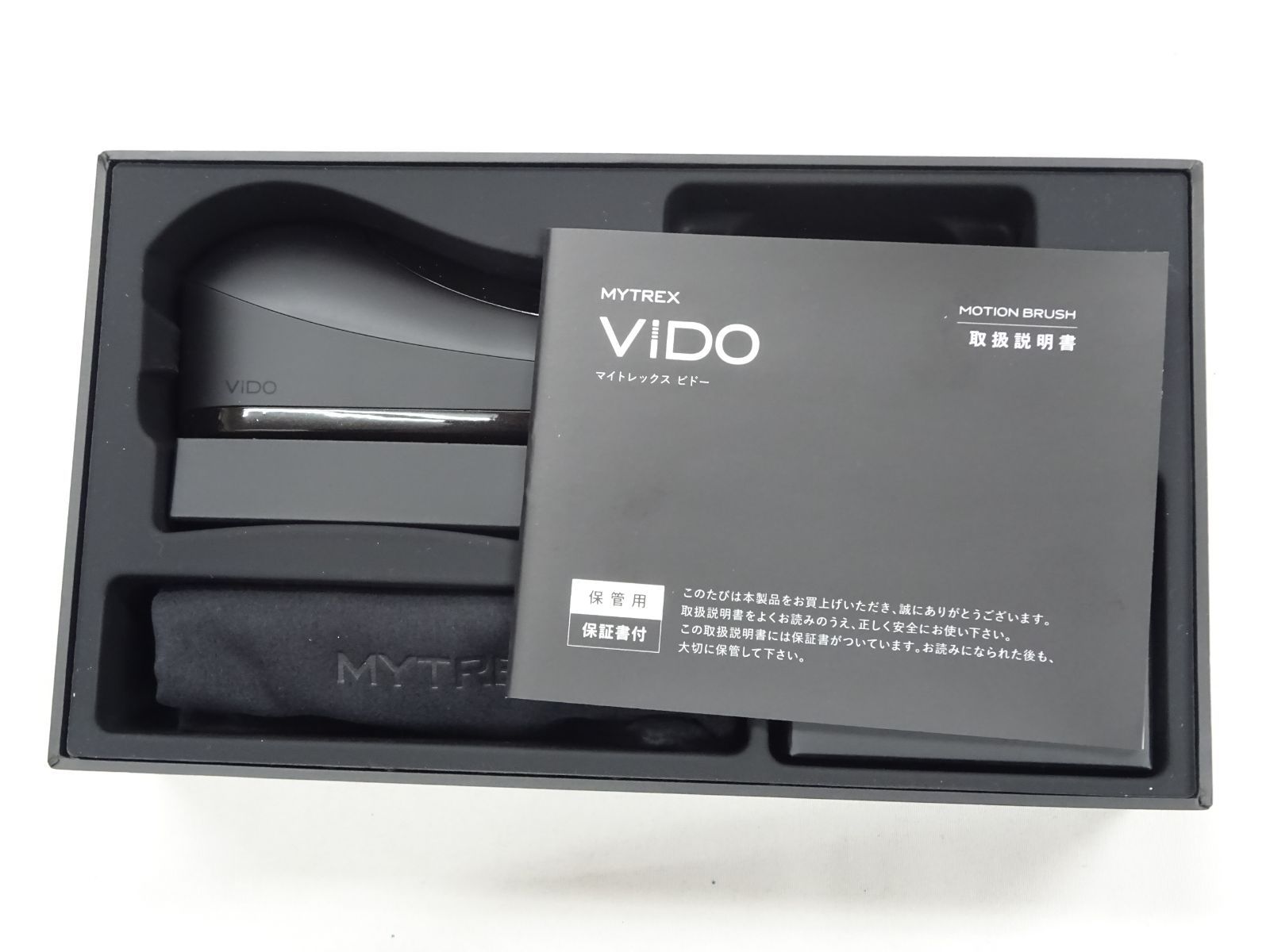 MYTREX VIDO 美顔器 ブラック 収納ポーチ付き MYTREX VIDO 美顔器