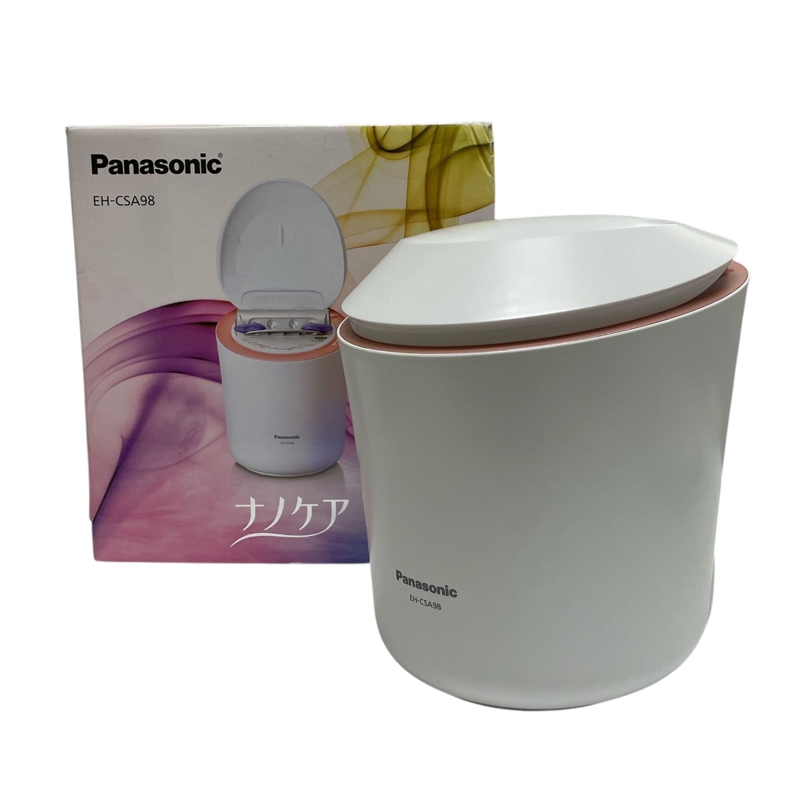 0925A. Panasonic スチーマー（ピンク調）Panasonic ナノケア W温冷