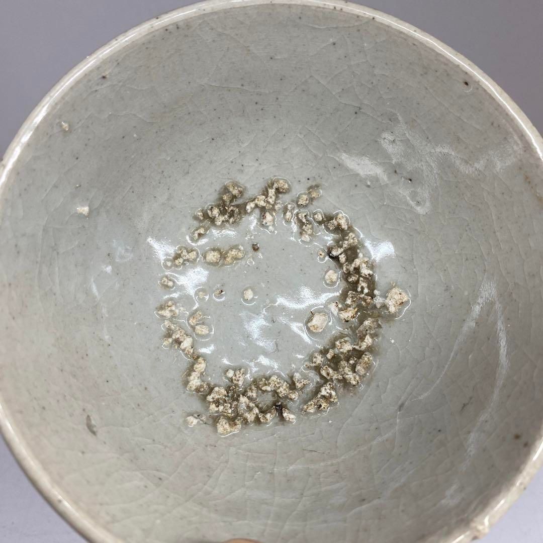 李朝白磁茶碗 N