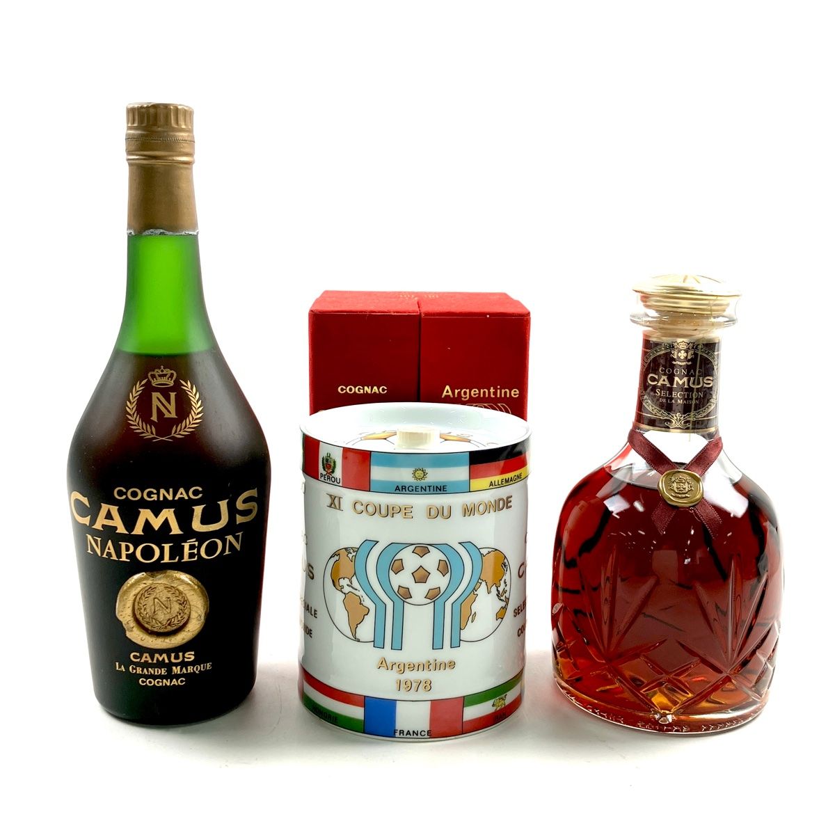 3本 カミュ CAMUS ナポレオン ラ グランマルキ セレクション デ ラ メゾン コニャック 700ml ブランデー セット 古酒