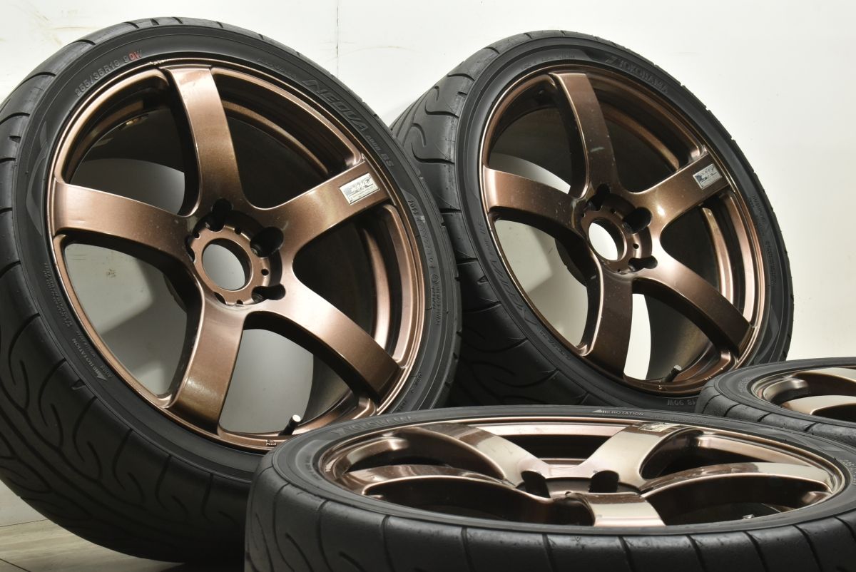 程度良好 JIC magic J-FORCE 05 18in 7.5J 50 8.5J 45 PCD114.3 ネオバAD08RS 225|40R18 255|35R18 RX-8 R34 スカイライン チェイサー